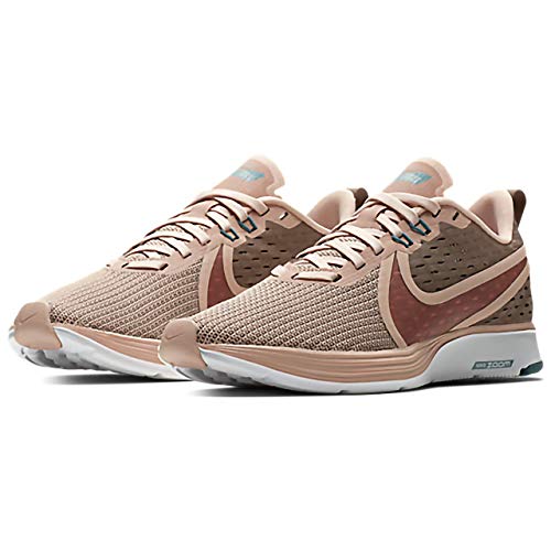 Nike Wmns Zoom Strike 2, Zapatillas de Running para Mujer, Multicolor (Mink Brown/Particle Beige/Celestial Teal 201), 36 EU
