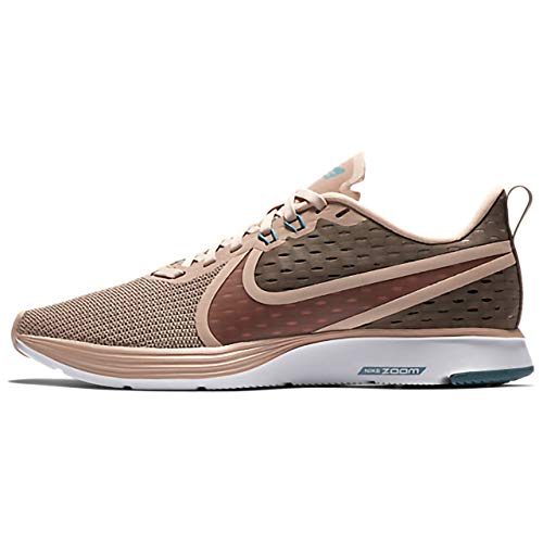 Nike Wmns Zoom Strike 2, Zapatillas de Running para Mujer, Multicolor (Mink Brown/Particle Beige/Celestial Teal 201), 36 EU