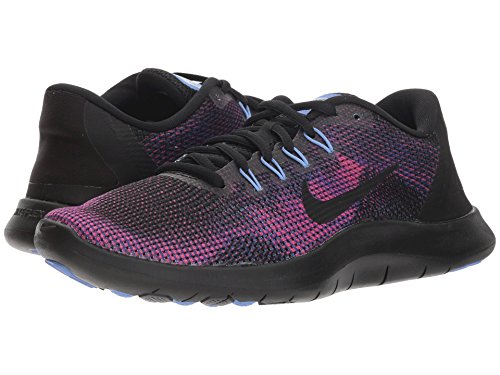 Nike WmnsFlex 2018 RN, Zapatillas para Mujer, Multicolor (Black/Black/Royal Pulse/Deep Royal Blue 001), 39 EU