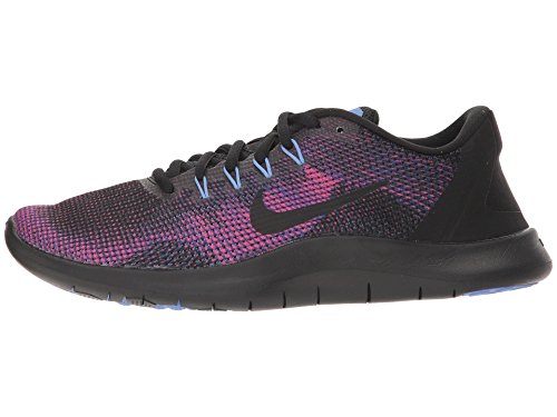 Nike WmnsFlex 2018 RN, Zapatillas para Mujer, Multicolor (Black/Black/Royal Pulse/Deep Royal Blue 001), 39 EU