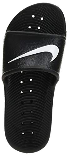 Nike Women's Kawa Shower Sandal, Zapatos de Playa y Piscina Mujer, Negro (Black/White 001), 35.5 EU