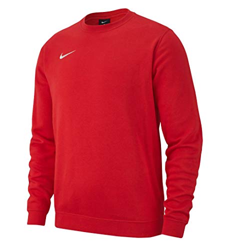 NIKE Y CRW FLC TM Club19 Sudadera, Niños, University Red/White, M