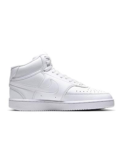 Nike Zapatillas Court Vision Mid, color Blanco, talla 43 EU