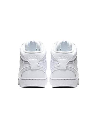 Nike Zapatillas Court Vision Mid, color Blanco, talla 43 EU