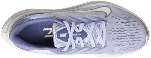 Nike Zoom Winflo 7, Running Shoe Mujer, Ghost/World Indigo-Guava Ice, 36.5 EU