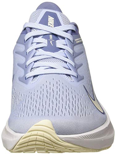 Nike Zoom Winflo 7, Running Shoe Mujer, Ghost/World Indigo-Guava Ice, 36.5 EU