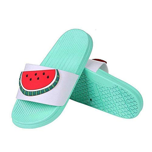 Niña Niño Chanclas Zapatos de Playa y Piscina para Chicas Sandalias Mujer Verano Zapatillas de casa,Verde_sandía,33-34 EU/Etiqueta 34-35