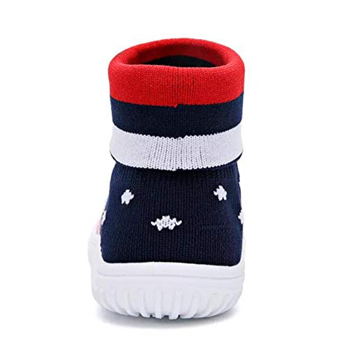 Niño Bebé Niño Zapatos de Primer Caminante Niño/niña Calcetines de Malla Suave Suela de Goma 1-5 años