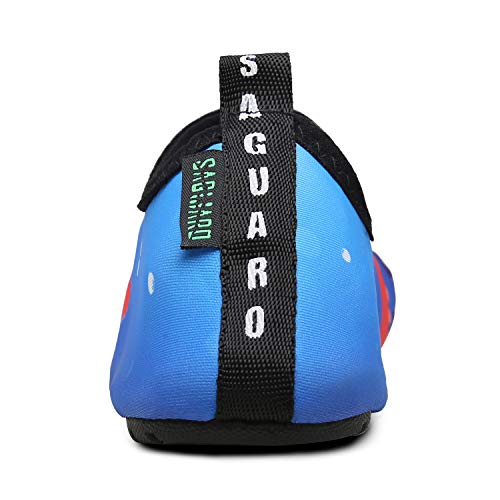 Niños Escarpines Zapatos de Agua Descalzo Barefoot Respirable Calcetines de natación Aire Libre Piscina de Playa Calzado,Pulpo Rojo,20/21