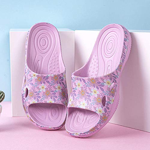 Noctiflorous Zapatos de Playa Piscina Unisex Adulto,Sandalias Antideslizantes de Fondo Suave, Zapatillas de baño de Suela Gruesa-Caqui_38-39,De Espuma Suave Zapatos De Piscina