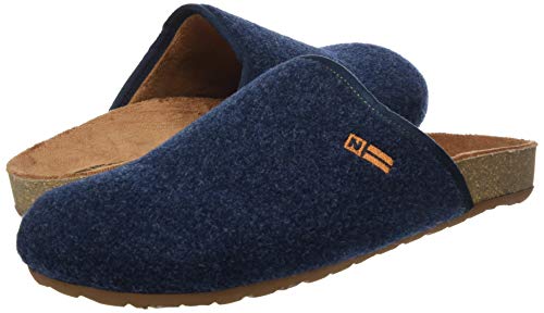 Nordikas Active, Zapatillas de Estar por casa con talón Abierto Hombre, Azul (Marino 010), 45 EU