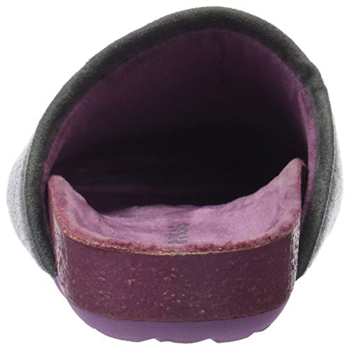 Nordikas Active, Zapatillas de Estar por casa con talón Abierto Mujer, Gris (Gris 007), 38 EU