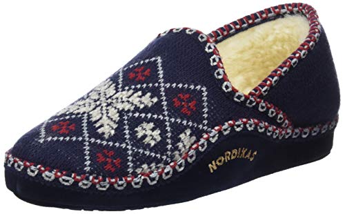 Nordikas Classic, Zapatillas de Estar por casa Mujer, Azul (Marino 010), 39 EU