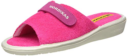Nordikas D'Baño, Pantuflas Mujer, Fresa, 36 EU