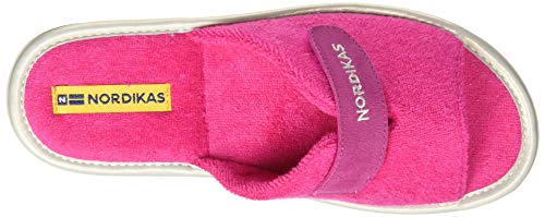 Nordikas D'Baño, Pantuflas Mujer, Fresa, 36 EU