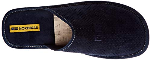 Nordikas D'Casa, Pantuflas para Hombre, Marino, 40 EU