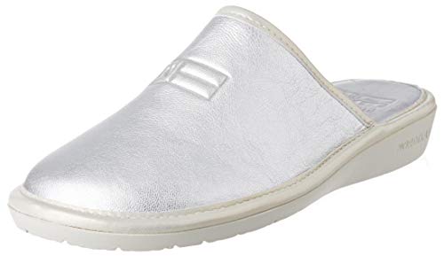 Nordikas D'Casa, Pantuflas para Mujer, Plata, 40 EU