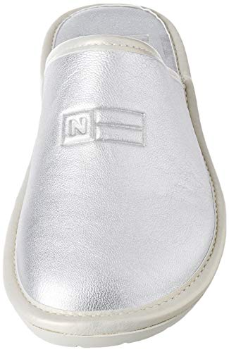 Nordikas D'Casa, Pantuflas para Mujer, Plata, 40 EU