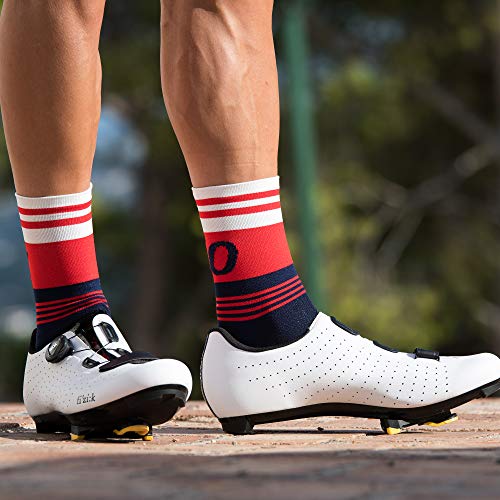 NORTEI Calcetines para Ciclismo, MTB y Running de Caña Alta para Hombre y Mujer – Move Red (L-XL (43-46))