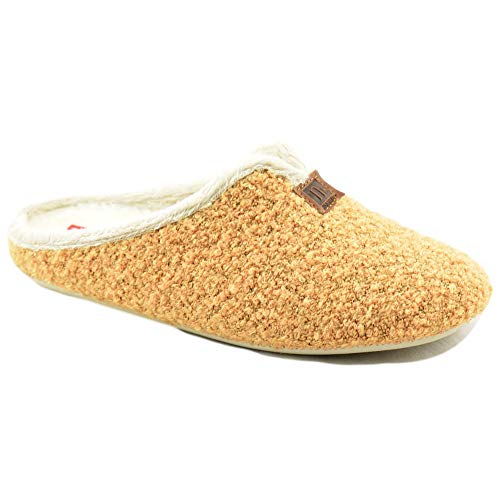 NORTEÑAS - Zapatilla con Forro DE Borreguillo Y Plantilla INCORPORADA. Piso Flexible DE Goma. Sintético Mujer Color: YEMA Talla: 40