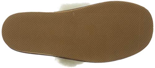 Nowbut - Zapatillas de estar por casa de Piel para mujer, color marrón, talla 38 EU
