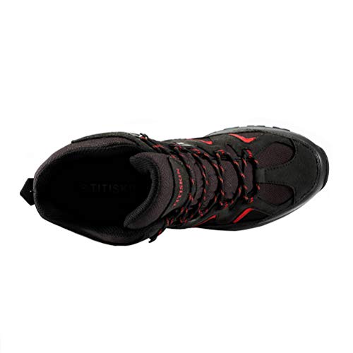 N/P Men's Waterproof Hiking Shoe Light Trekking Boots, color Negro, talla 44 EU