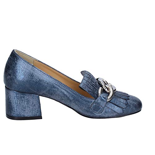 OLGA RUBINI Zapatos de salón Mujer Cuero sintético Azul 35 EU