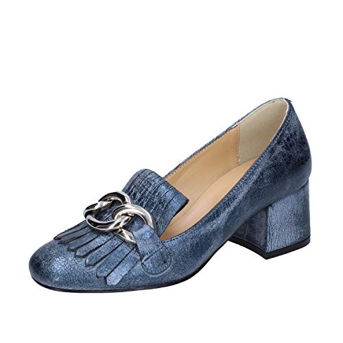 OLGA RUBINI Zapatos de salón Mujer Cuero sintético Azul 35 EU