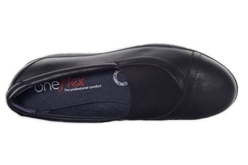 Oneflex Marie Negro - Zapatos anatómicos Profesionales cómodos para Mujer- Talla 39