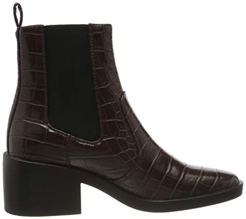 ONLY ONLBLUSH-1 PU STRUCTUR Heeled Boot, Botas Mujer, Color marrón con Detalles de la Piedra, 39 EU