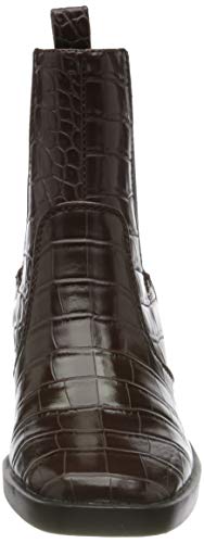 ONLY ONLBLUSH-1 PU STRUCTUR Heeled Boot, Botas Mujer, Color marrón con Detalles de la Piedra, 39 EU