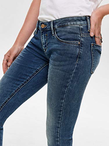 Only Onlcoral Superlow SK JNS BB Crya041 Noos Vaqueros Skinny, Azul (Dark Blue Denim Dark Blue Denim), 34/L34 (Talla del Fabricante: 25) para Mujer