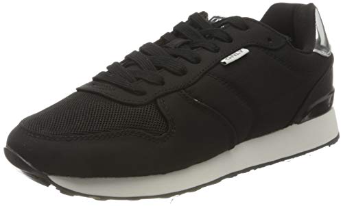 ONLY ONLSAHEL-4 Metallic Sneaker, Zapatillas Mujer, Negro, 41 EU