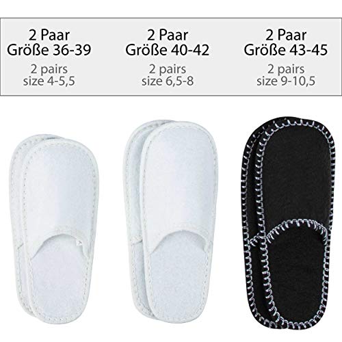 ONVAYA Zapatillas de huéspedes antideslizantes | conjunto de 6 | Zapatilla de fieltro | VIP