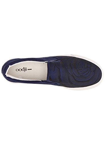 oodji Ultra Mujer Zapatillas Slip On de Suela Gruesa Estampadas, Azul, 39 EU / 6 UK