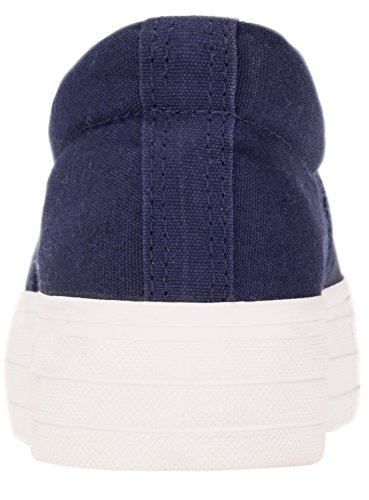 oodji Ultra Mujer Zapatillas Slip On de Suela Gruesa Estampadas, Azul, 39 EU / 6 UK