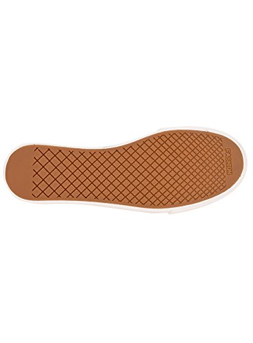 oodji Ultra Mujer Zapatillas Slip On de Suela Gruesa Estampadas, Azul, 39 EU / 6 UK