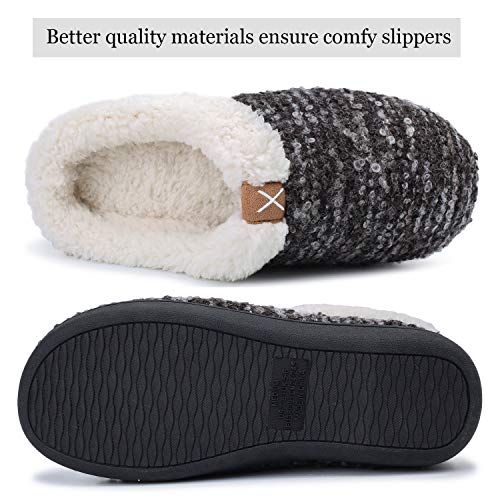OUSIMEN Zapatillas Casa Hombre Mujer Invierno Calido Zapatillas Memory Foam Slipper Ultraligero cómodo y Antideslizante Zapatilla de Estar por casa para Mujer Zapatillas de Interior