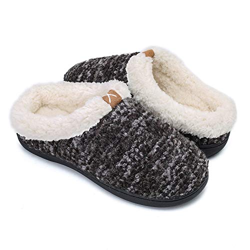 OUSIMEN Zapatillas Casa Hombre Mujer Invierno Calido Zapatillas Memory Foam Slipper Ultraligero cómodo y Antideslizante Zapatilla de Estar por casa para Mujer Zapatillas de Interior