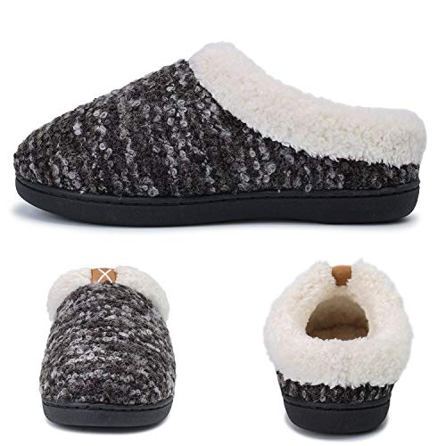 OUSIMEN Zapatillas Casa Hombre Mujer Invierno Calido Zapatillas Memory Foam Slipper Ultraligero cómodo y Antideslizante Zapatilla de Estar por casa para Mujer Zapatillas de Interior