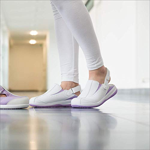 Oxypas Iris, Zapatos de Seguridad Mujer, Blanco (White), 39 EU (5.5 UK)