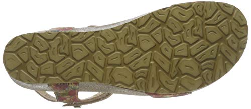 Panama Jack Capri Cork, Sandalia con Pulsera Mujer, Rojo (Rojo B1), 37 EU