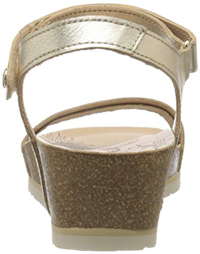 Panama Jack Capri Shine, Sandalia con Pulsera Mujer, Dorado (Oro B3), 42 EU