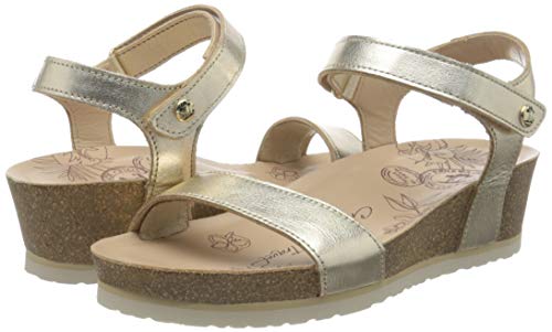 Panama Jack Capri Shine, Sandalia con Pulsera Mujer, Dorado (Oro B3), 42 EU