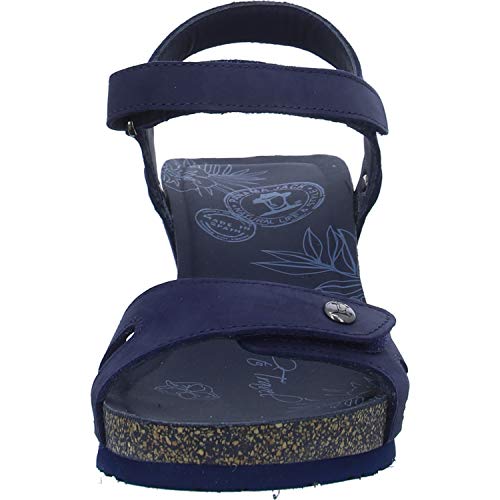 Panama Jack Julia Basics, Sandalia con Pulsera para Mujer, Azul (Marino B10), 38 EU
