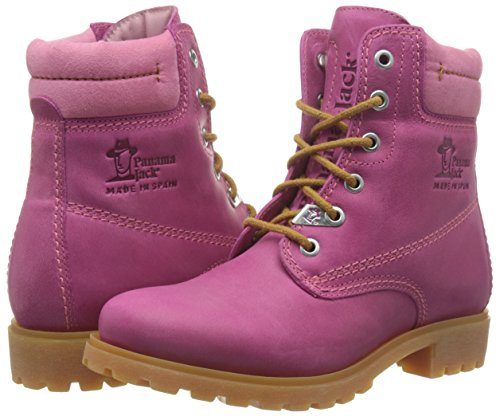 Panama Jack Panama 03 Colours, Zapatos de Cordones Brogue Mujer, Rosa (Fucsia B2), 38 EU