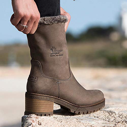 Panama Jack Piola, Botines para Mujer, Gris (Grey B15), 40 EU