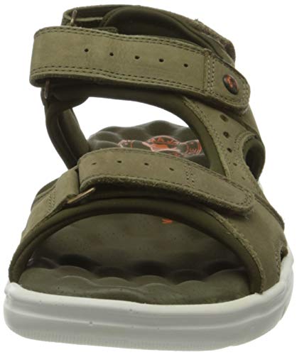 Panama Jack Salton, Sandalias Planas Hombre, Caqui, 41 EU