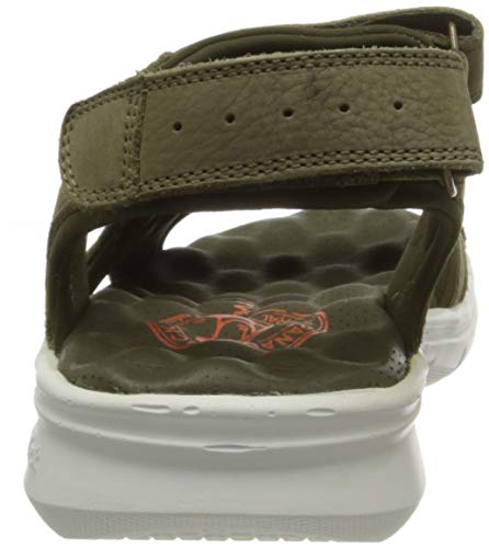 Panama Jack Salton, Sandalias Planas Hombre, Caqui, 43 EU