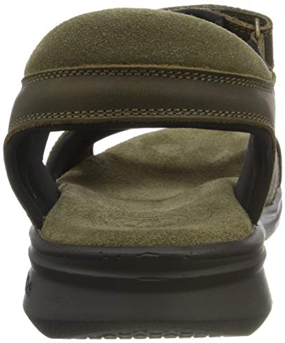 Panama Jack Sanders, Sandalias con Punta Abierta Hombre, Verde (Kaki C9), 41 EU